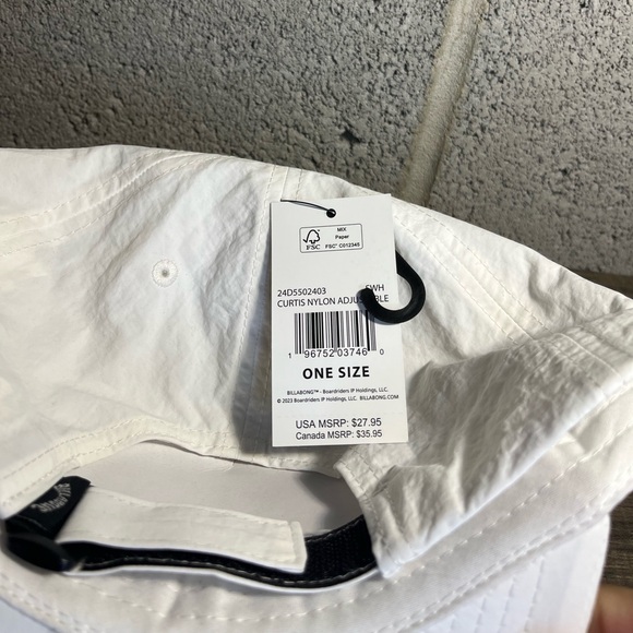 Men's Billabong Curtis Nylon Water Sports Adjustable‎ Strapback Hat OSFM - Picture 5 of 5